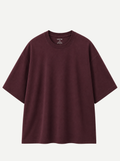 REMERA OVERZISE BORDO