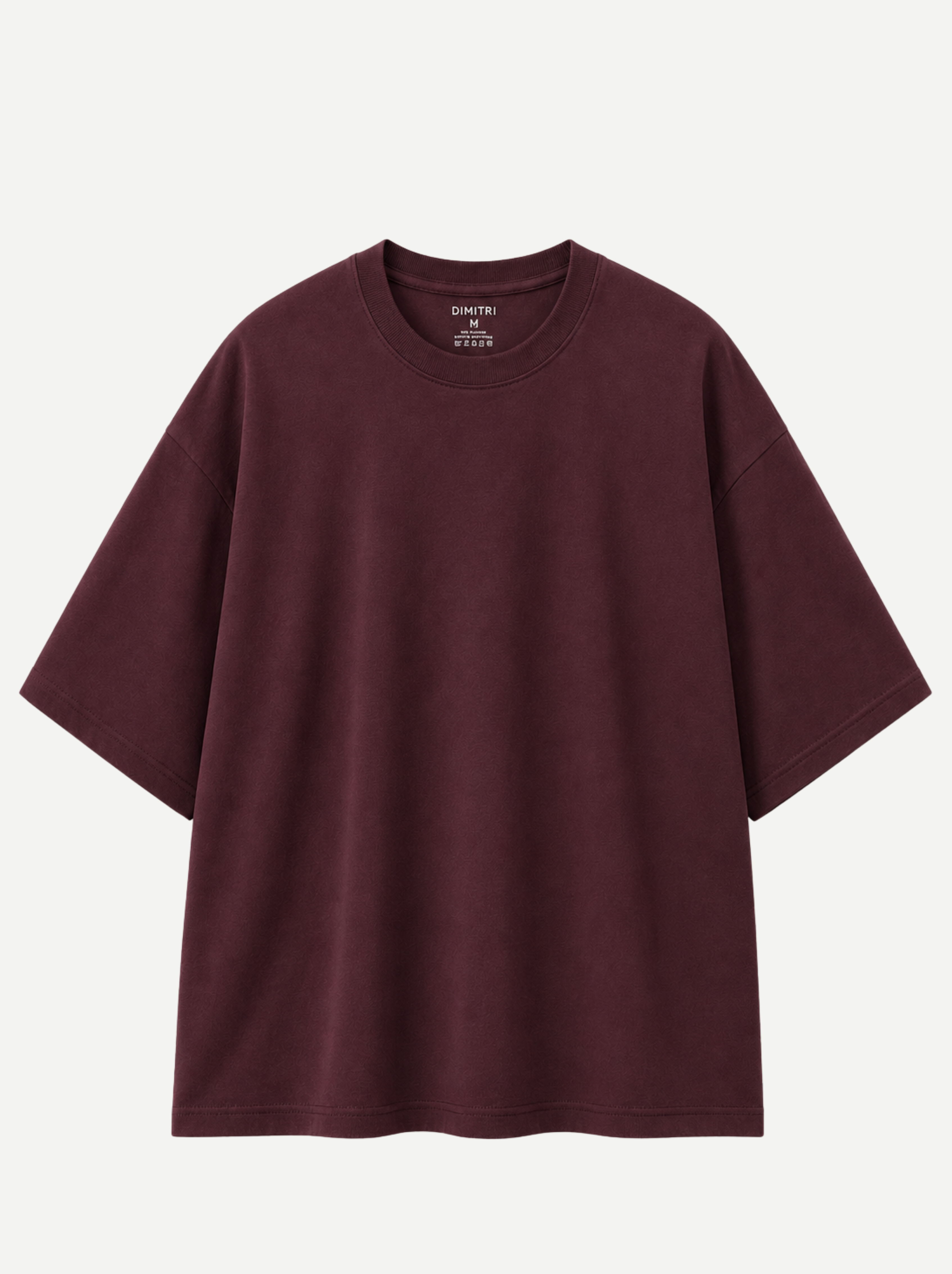 REMERA OVERZISE BORDO