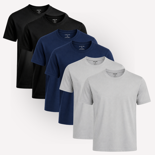 Pack x6 Negro, Aero, Gris hielo