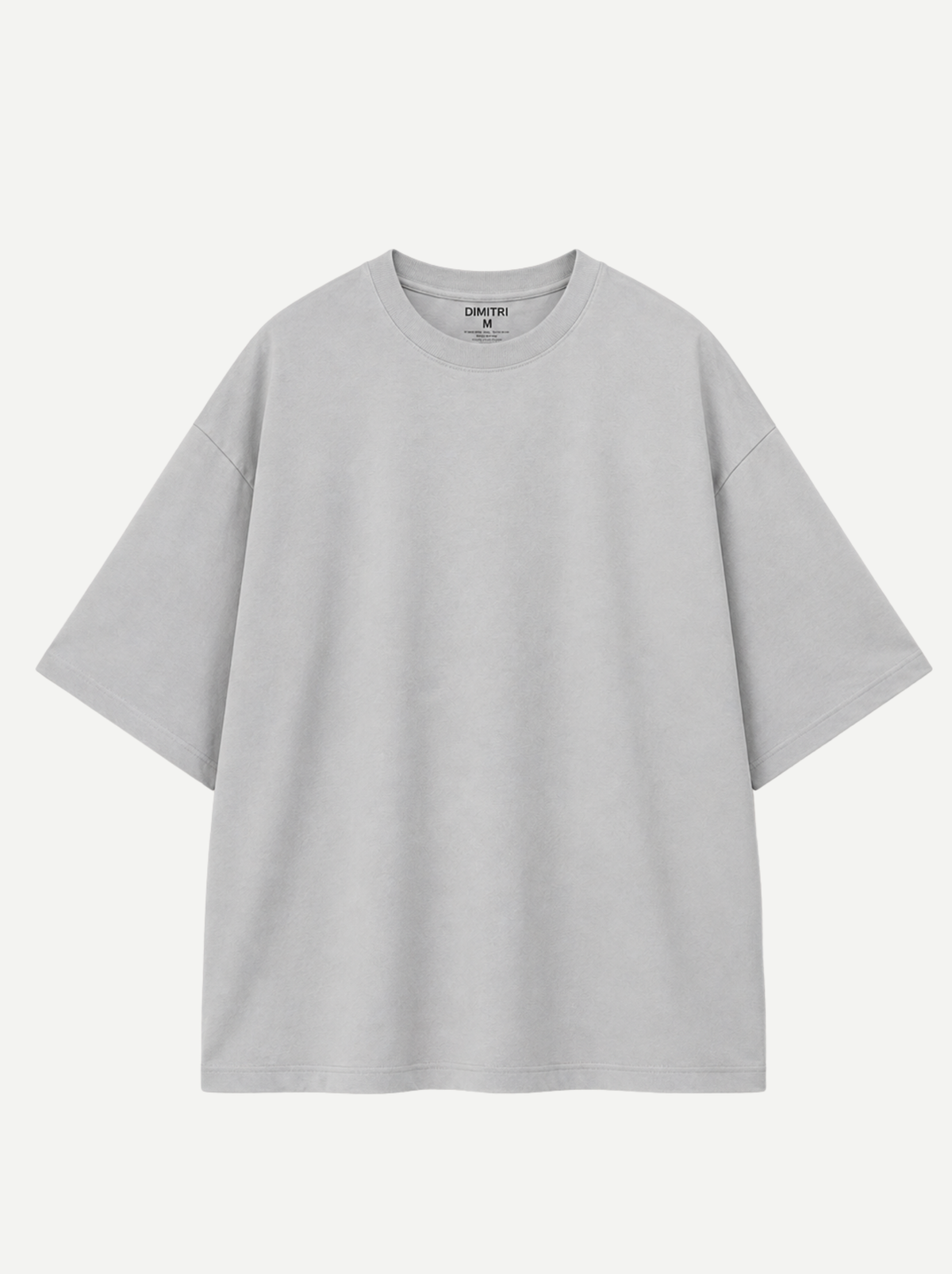 REMERA OVERSIZE GRIS HIELO