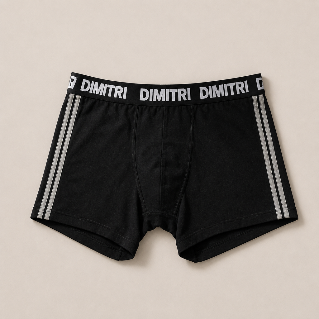 Boxer Dimitri Straps Negro / Gris