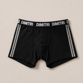 Boxer Dimitri Straps Negro / Gris