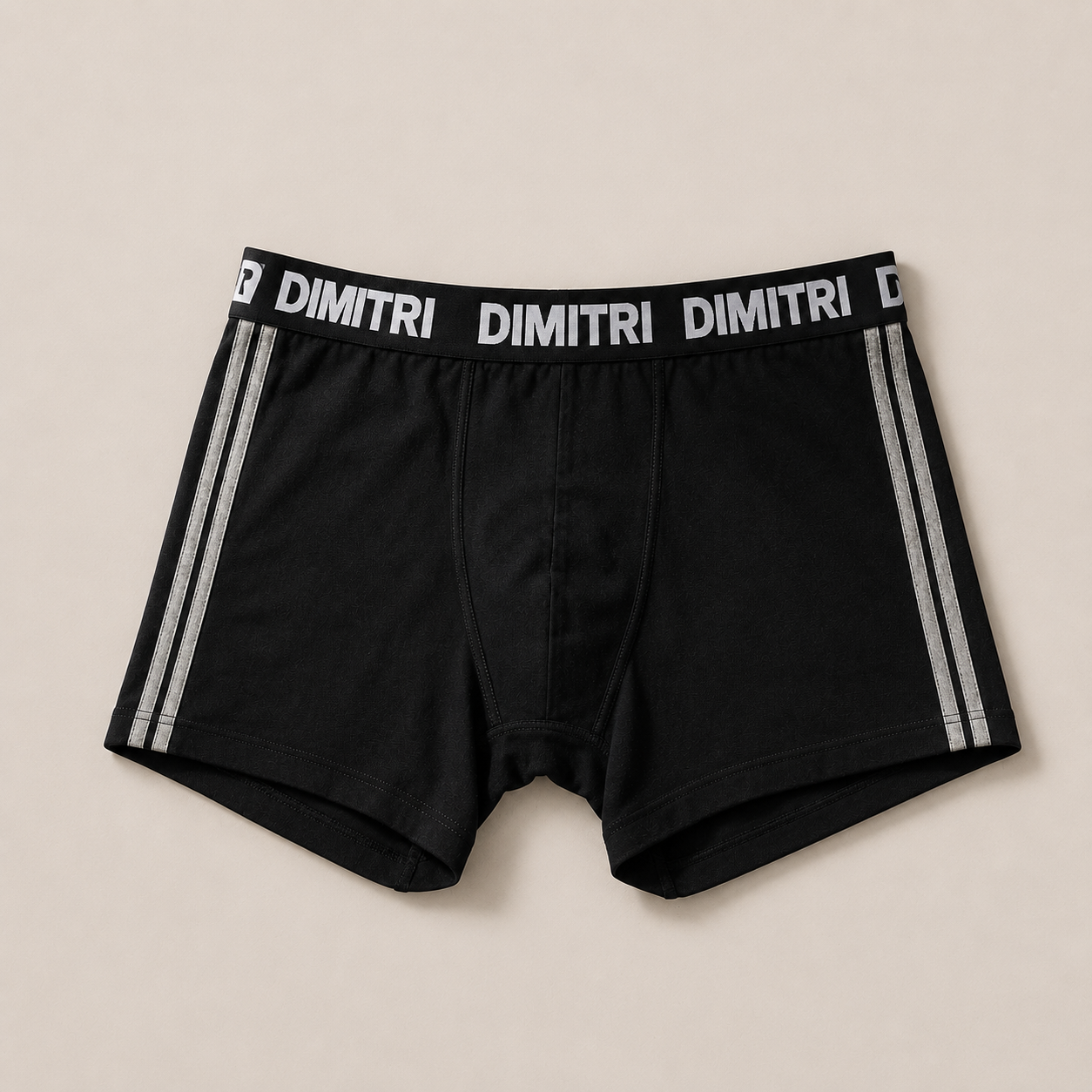 Boxer Dimitri Straps Negro / Gris