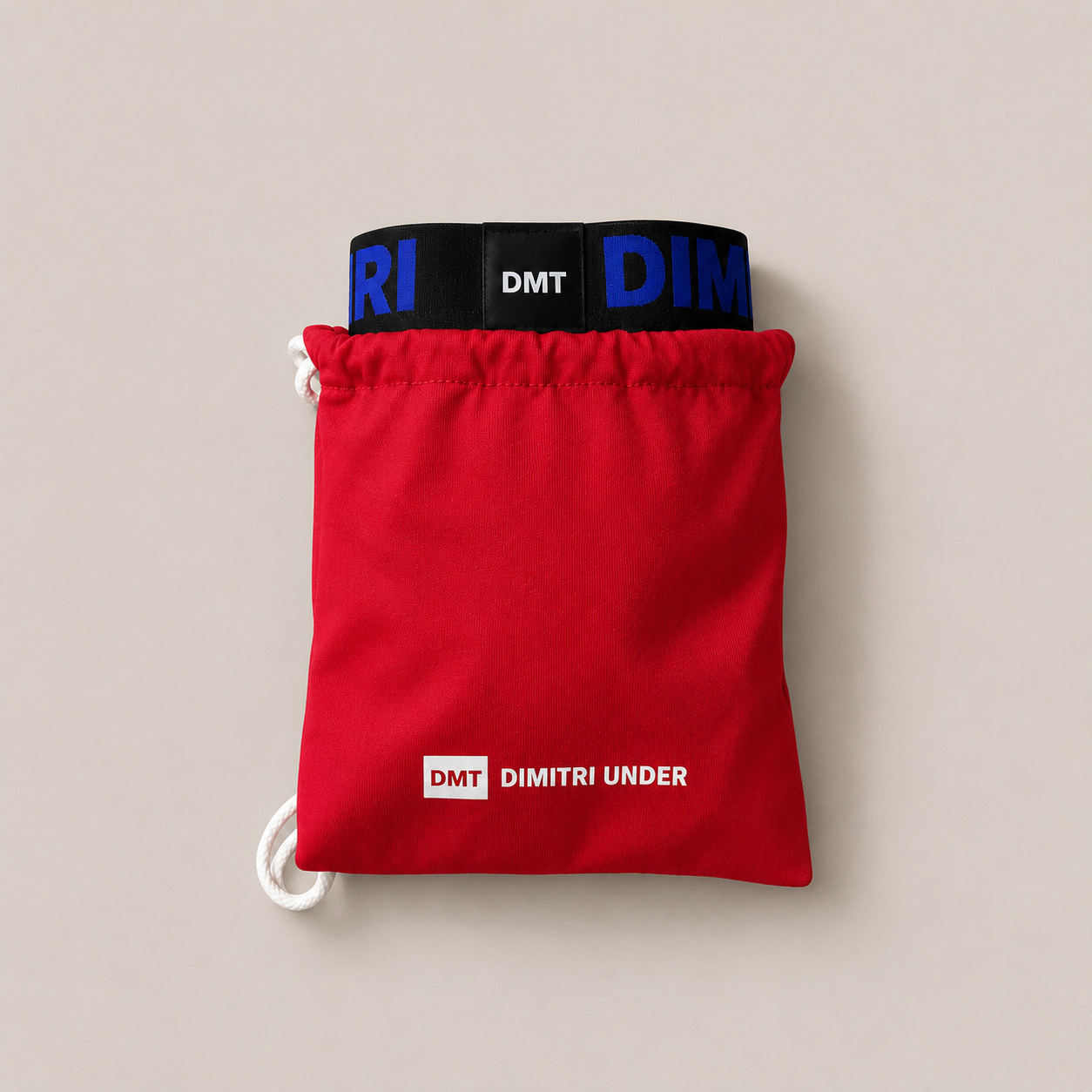 Boxer Dimitri Straps Gris / Azul