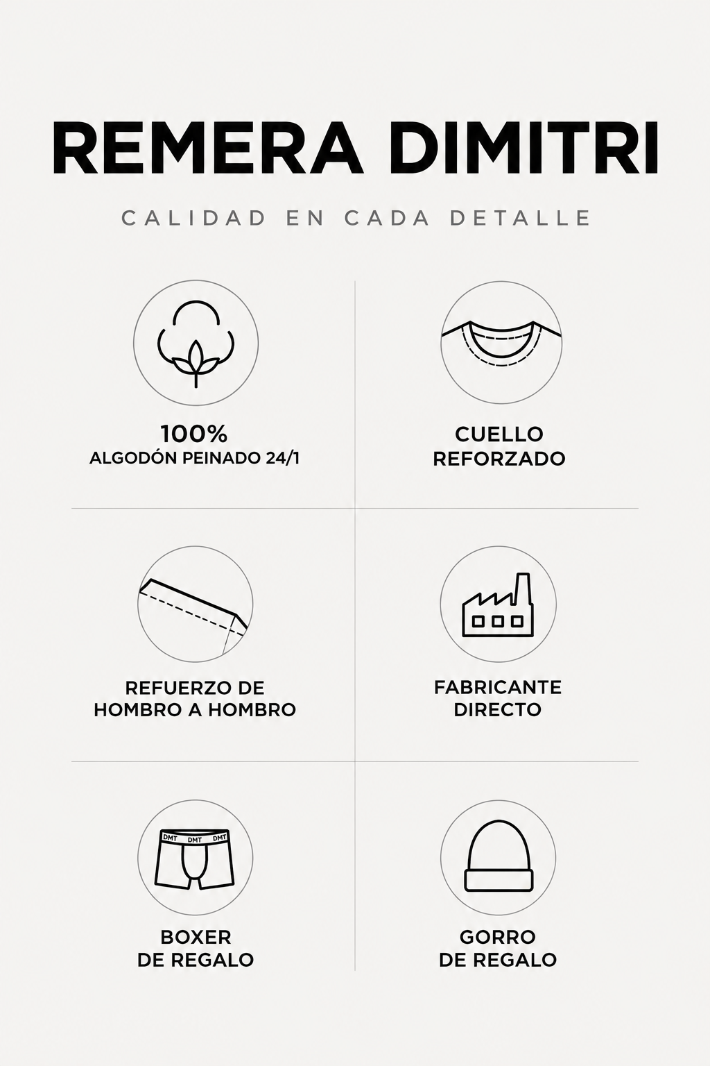 REMERA 100% Algodón Dimitri