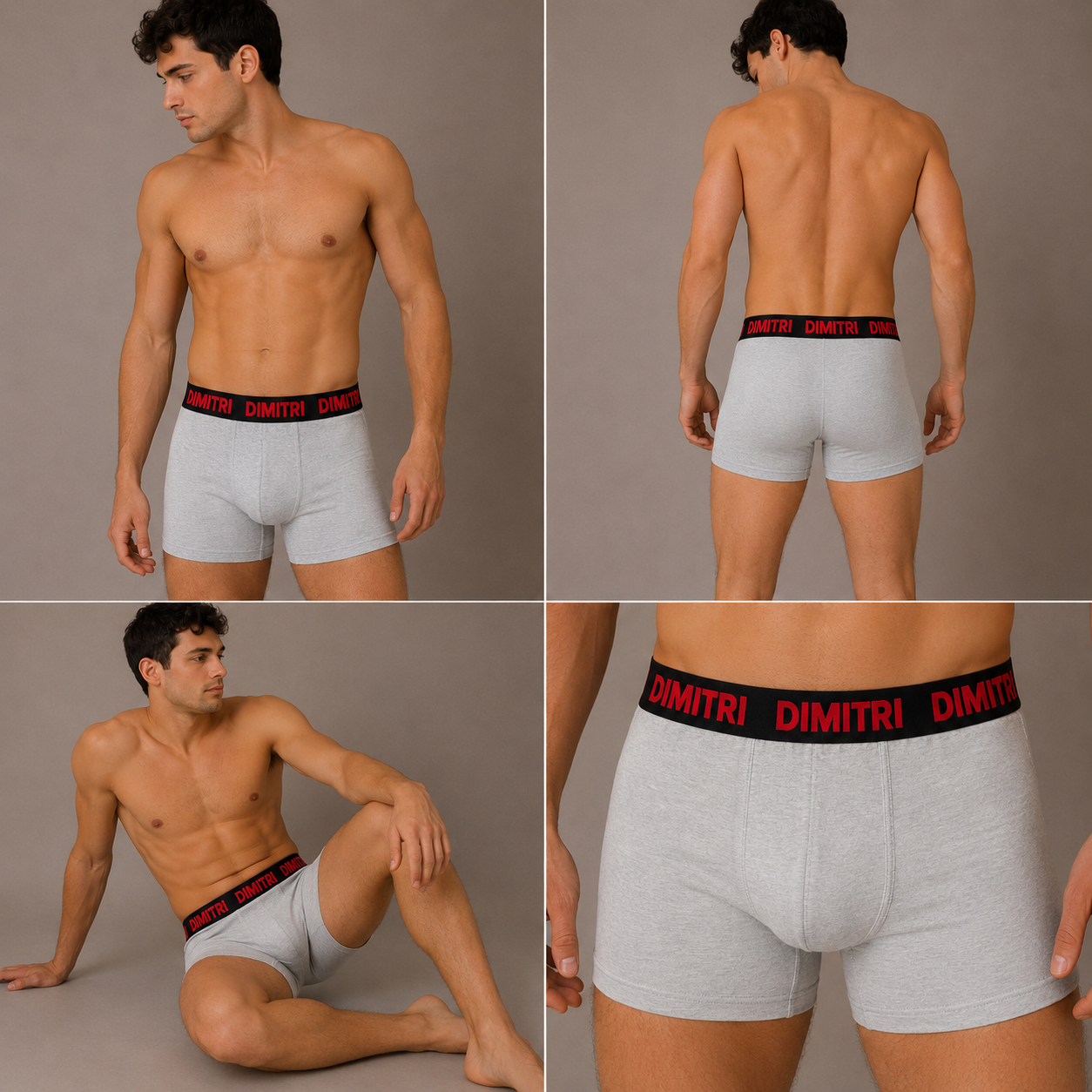Boxer Dimitri Icon Gris Claro