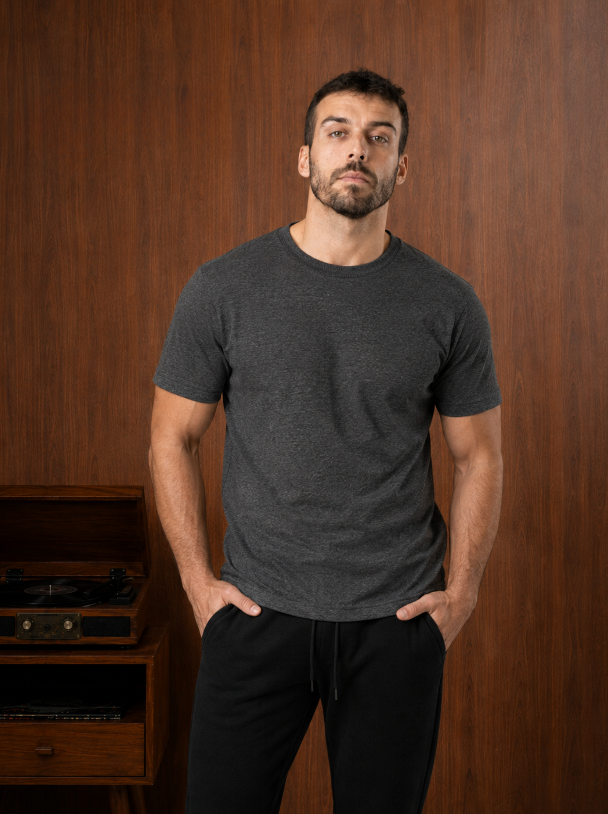 Remera Carbón Melange
