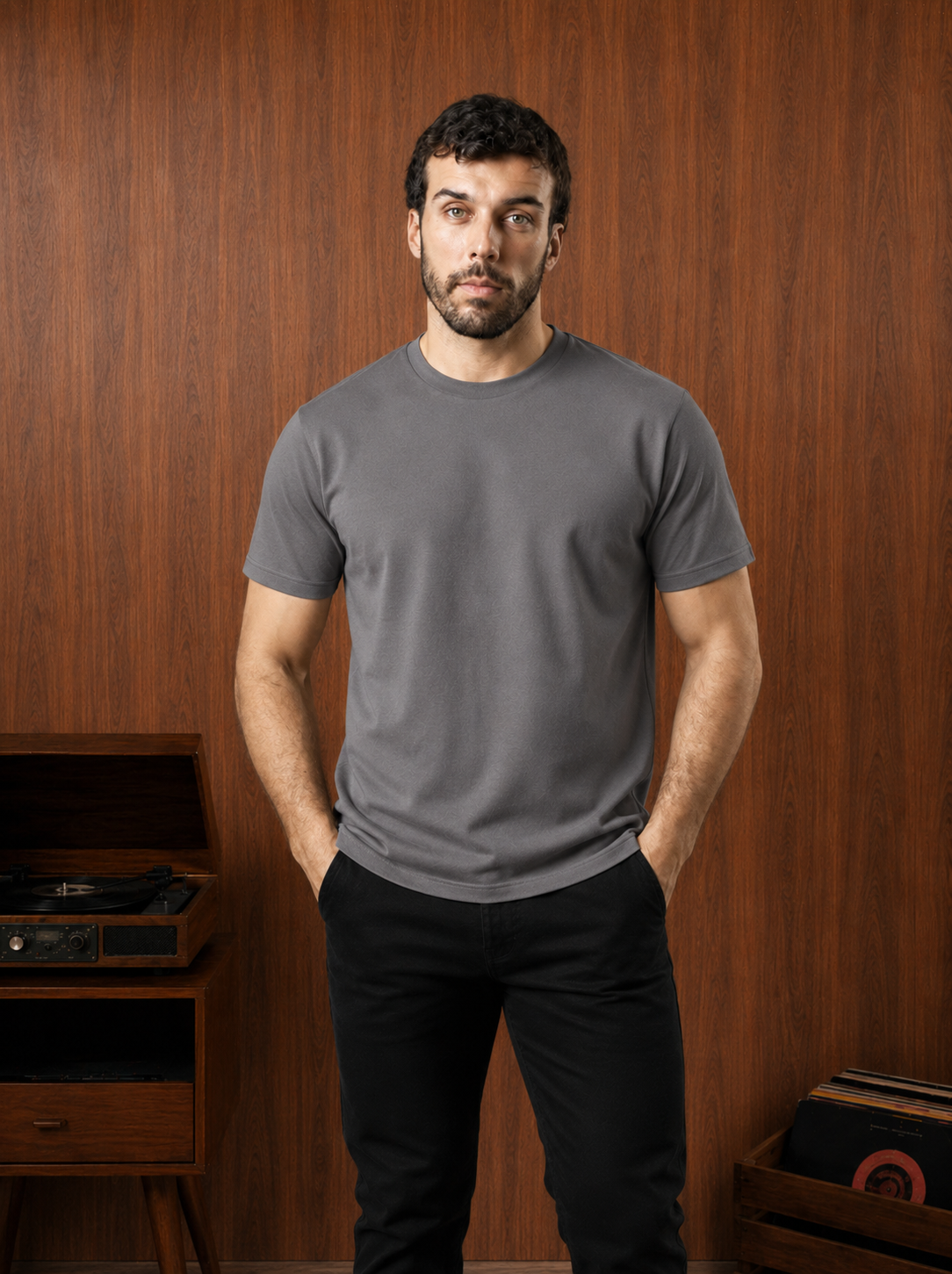Remera Gris Piedra