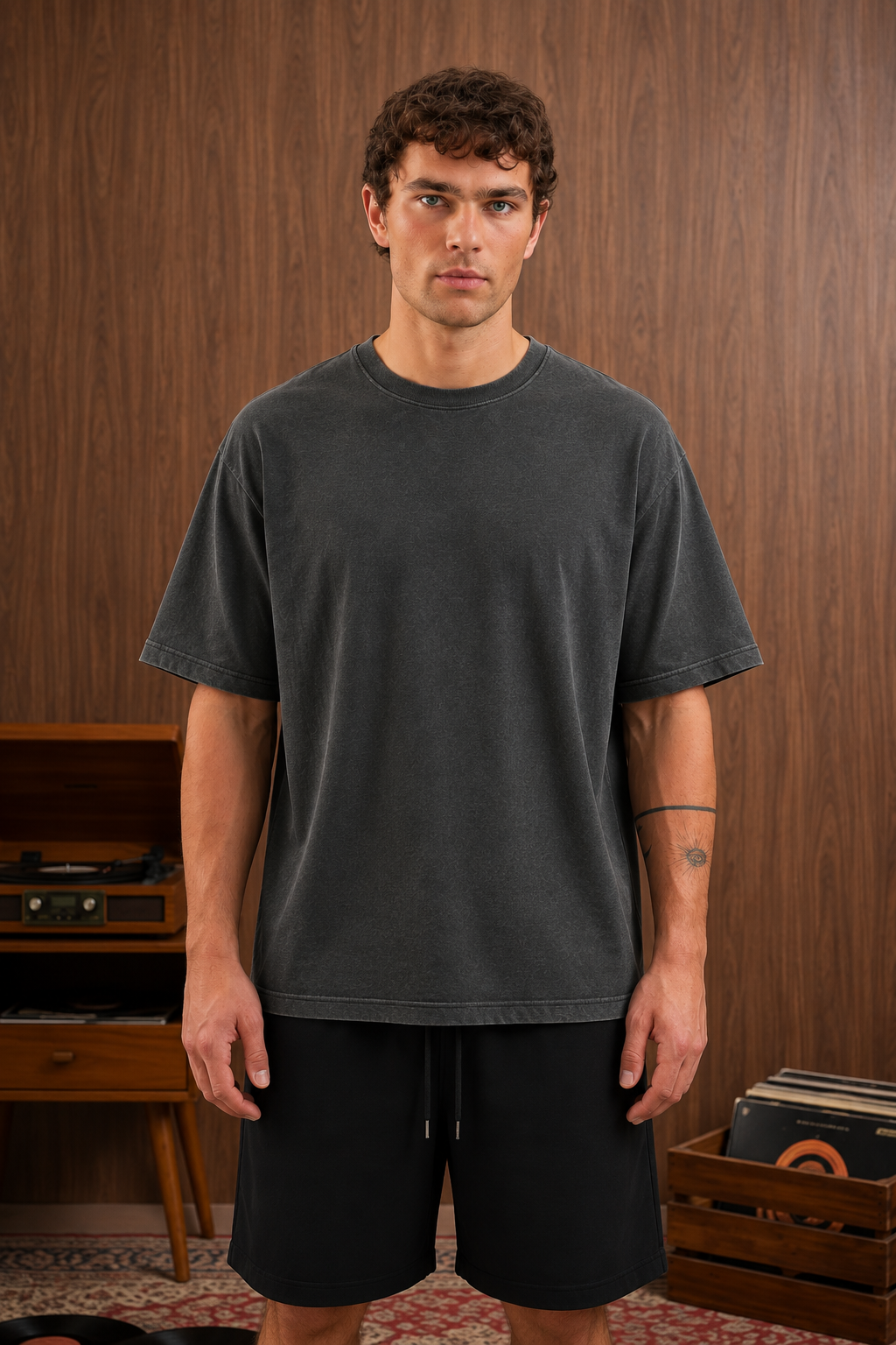 REMERA OVERZISE CARBÓN